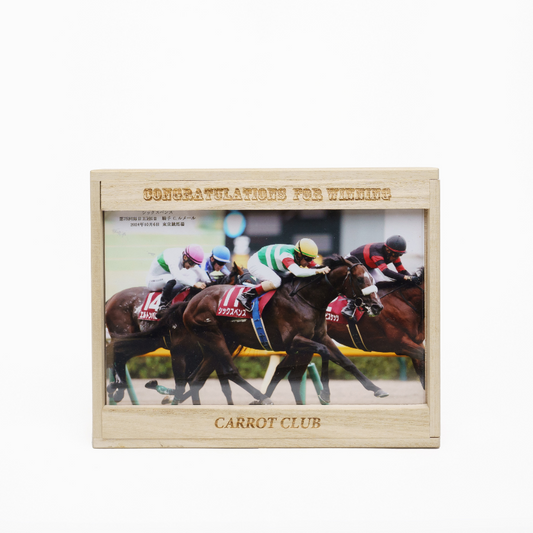 愛馬写真用 〈桐箱 収納 写真立て〉