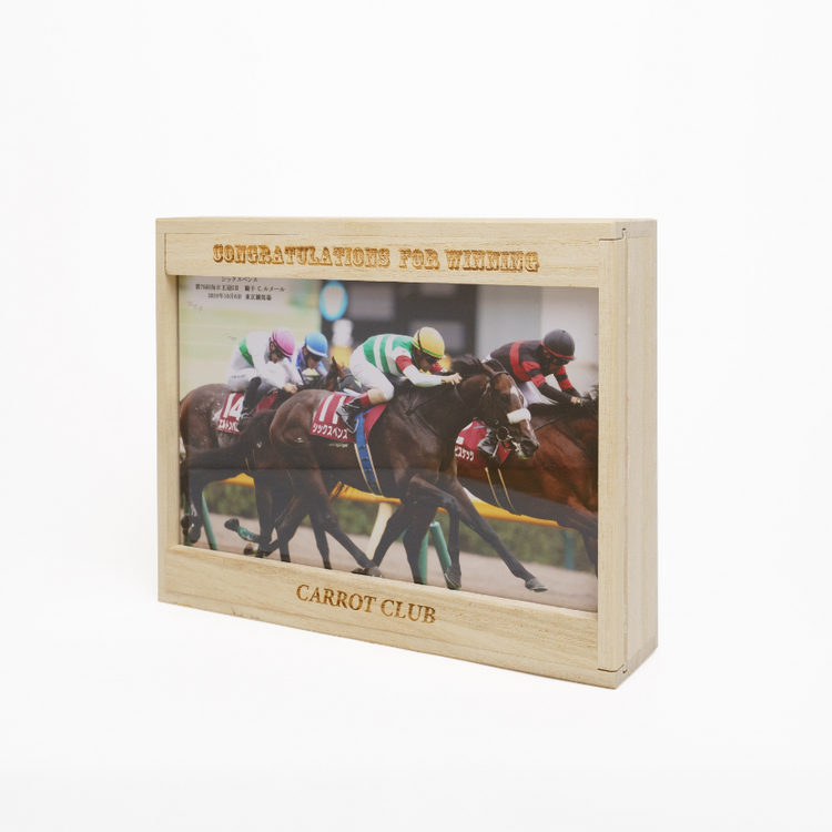 愛馬写真用 〈桐箱 収納 写真立て〉