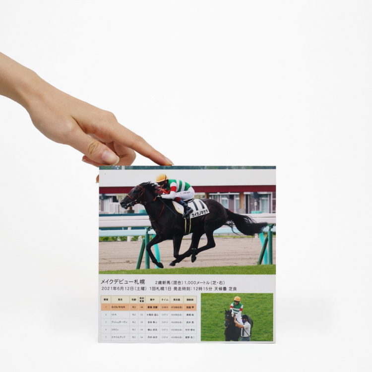 勝ち馬ゴール前 特製パネル スクエアミニ